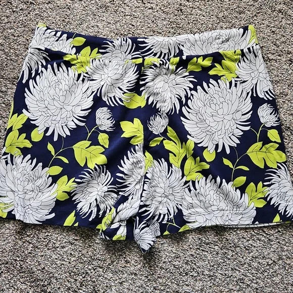 CAbi Blue and Green High Waist Shorts for Summer - Picture 2 of 6